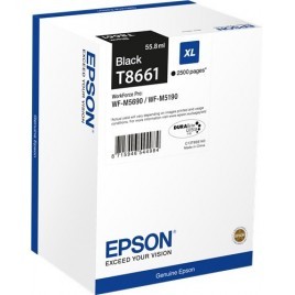 ORIGINAL EPSON T8661 Noir XL - 55.8ml - 2.500 pages