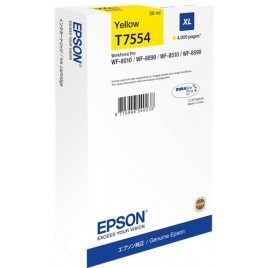 ORIGINAL EPSON T7554 XL Jaune 39ml