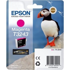 ORIGINAL Epson Cartouche d'encre Magenta C13T32434010 T3243 ~980 pages 14ml - Oiseau Macareux