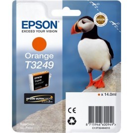 ORIGINAL Epson Cartouche d'encre Orange C13T32494010 T3249 ~980 pages 14ml - Oiseau Macareux