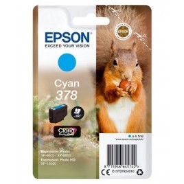 ORIGINAL EPSON 378 Cyan - C13T37824010 - Écureuil - 4.1ml - 360 pages