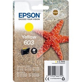 ORIGINAL EPSON 603 Jaune - T03U4 - Etoile de mer - 2.4ml - 130 pages