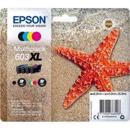 Multipack ORIGINAL EPSON 603 XL - T03A6 - Etoile de mer - 1x 8.9ml + 3x 4.0ml - 500 + 3x 350 pages