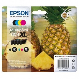 Multipack ORIGINAL EPSON 604 XL - T10H6 - Ananas - 1x 8.9ml + 3x 4ml - 500 pages + 3x 350 pages