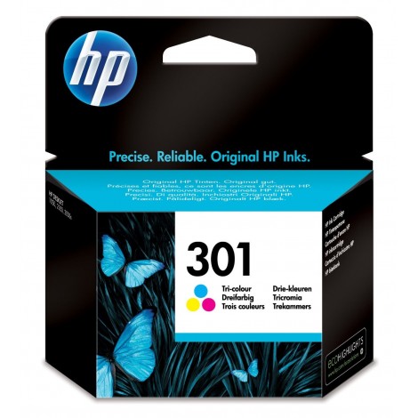 ORIGINAL HP 301 Couleurs CH562EE - 3ml - 165 pages