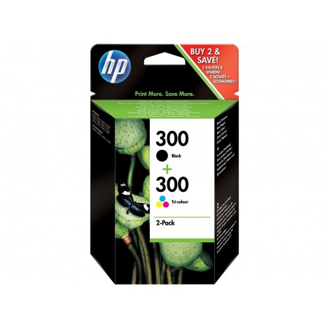 Pack 2 Cartouches 300XL Noir et Couleurs COMPATIBLE HP (Hewlett-Packard)  meilleur prix