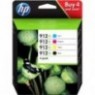 Multipack ORIGINAL HP 912XL Noir + Cyan + Magenta + Jaune - 3YP34AE - 1x 21.7ml + 3x 10.4ml - 4x 825 pages