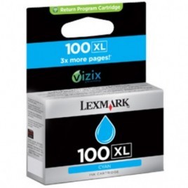 ORIGINAL LEXMARK N°100 XL Cyan 14N1069E - 600 pages