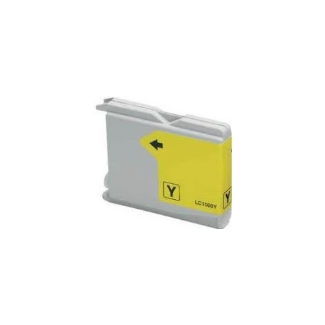 LC-1000Y Jaune, Cartouche compatible BROTHER - 12ml