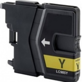 LC-985Y Jaune, Cartouche compatible BROTHER - 12ml