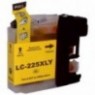 LC-225XL Y Jaune, Cartouche compatible BROTHER - 15ml - 1200 pages