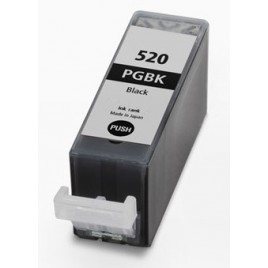 PGI-520BK Noir, Cartouche compatible CANON - 19ml