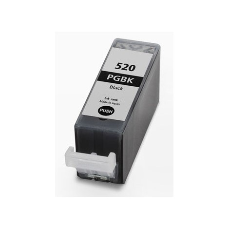 PGI-520BK Noir, Cartouche compatible CANON - 19ml