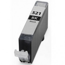 CLI-521BK Noir, Cartouche compatible CANON - 9ml