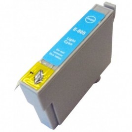 T0805 Cyan clair, Cartouche compatible EPSON - 7.4ml - 350 pages