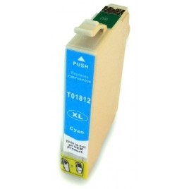 T1812 Cyan, Cartouche compatible EPSON - 13ml - 450 pages