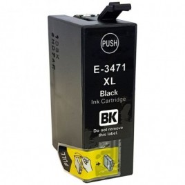 T3471 XL Noir, Cartouche compatible EPSON - 33ml - 1 100 pages