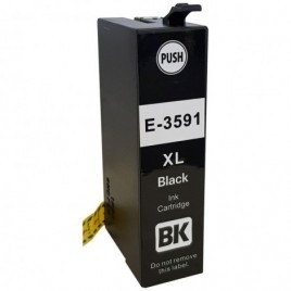 T3591 XL Noir, Cartouche compatible EPSON - 50 ml - 2 600 pages