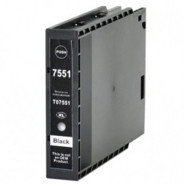 T7551 XL Noir, Cartouche compatible EPSON - 100ml - 5.000 pages