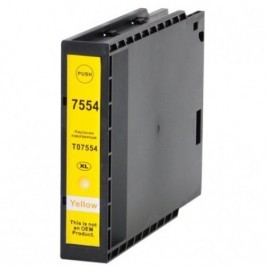 T7554 XL Jaune, Cartouche compatible EPSON - 39ml - 4.000 pages