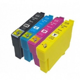 PACK 4 cartouches T02W64 502XL, Cartouche compatible Epson - 1 x 9.2ml + 3 x 6.4ml - 550 + 3x 470 pages