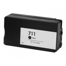 711 XL Noir CZ133A, Cartouche compatible HP - 80ml