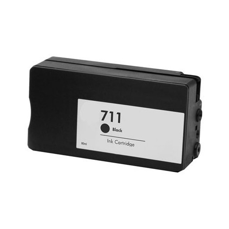 711 XL Noir CZ133A, Cartouche compatible HP - 80ml