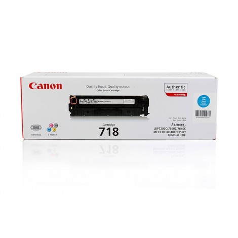 ORIGINAL CANON 718 Cyan - 2661B002 - 2 900 pages