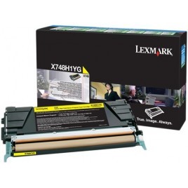 ORIGINAL Lexmark Toner jaune X748H1YG X748 ~10000 pages Retour ruban de cassette
