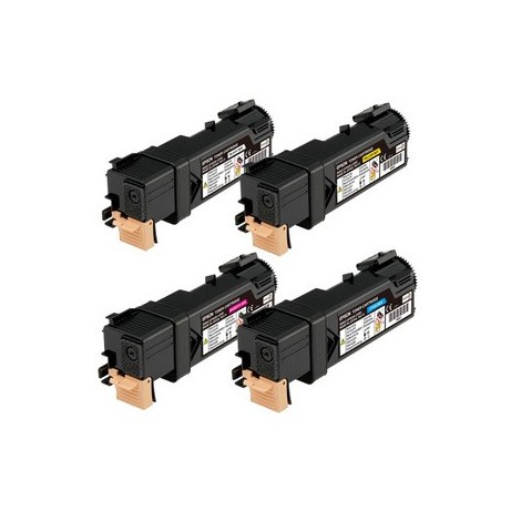 Pack 4 Toners Equivalent EPSON S050630-29 -28 -27 - 3 500 + 3x 2 500 pages