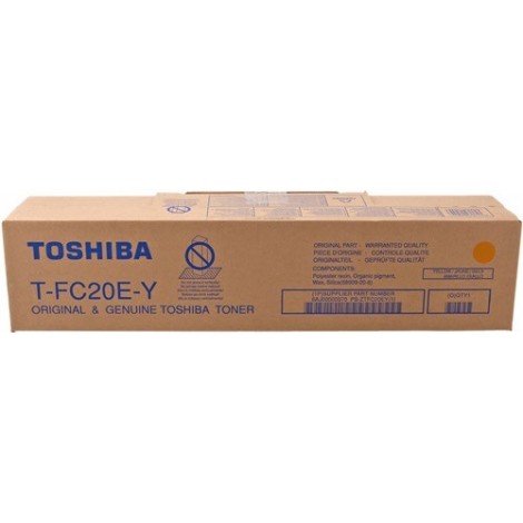 ORIGINAL Toshiba Toner jaune T-FC20EY 6AJ00000070 ~16800 Pages