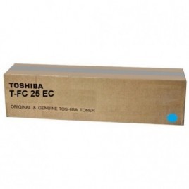 ORIGINAL Toshiba Toner cyan T-FC25EC 6AJ00000072 ~26800 Pages