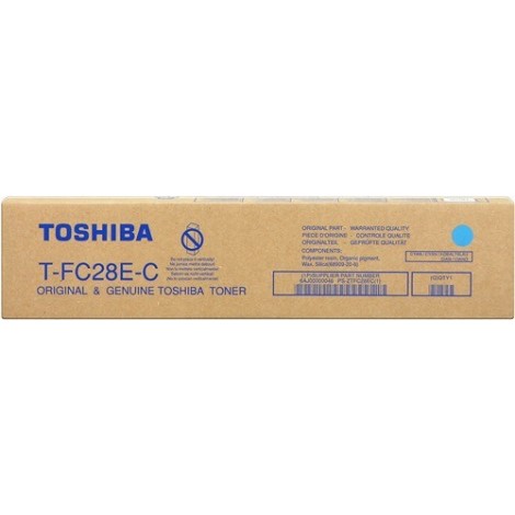 ORIGINAL Toshiba Toner cyan T-FC28EC 6AJ00000046 ~24000 Pages