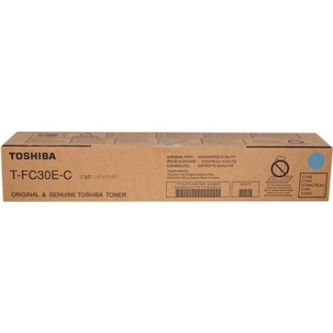 ORIGINAL Toshiba Toner cyan T-FC30EC 6AG00004447 ~33600 Pages