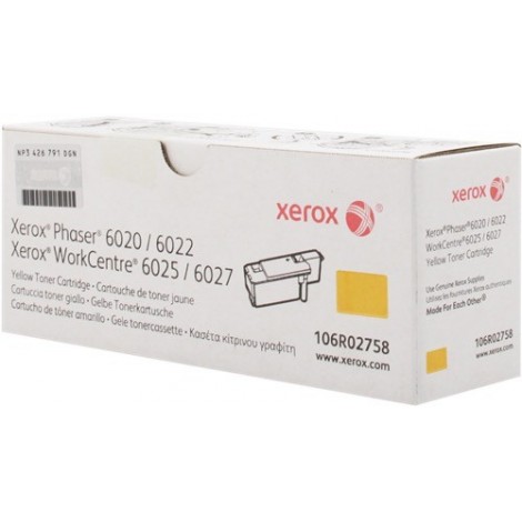 ORIGINAL Xerox Toner jaune 106R02758 ~1000 PagesStandard