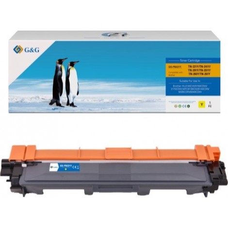 TN-245Y Jaune, Toner compatible BROTHER - 2 200 pages