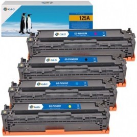 Pack de 4 Toners compatibles HP CB540A + CB541A + CB542A + CB543A - 2400 + 3x 1800 pages