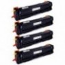 Pack de 4 Toners compatibles HP CF540X + CF541X + CF542X + CF543X - 3 200 + 3x 2 500 pages