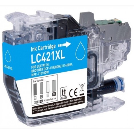LC-421XL Cyan, Cartouche compatible BROTHER - 500 pages
