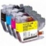 LC-421XLVAL BK + C + M + Y , Pack 4 cartouches compatibles BROTHER - 4x 500 pages