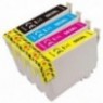 PACK 4 cartouches 503XL Noir + Cyan + Magenta + Jaune compatibles pour Epson (C13T09R64010) - 800 pages + 3x 700 pages - Piments