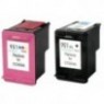 PACK HP 901 XL Noire + 901 XL Couleur, Cartouche recyclée HP - 1 x 20ml + 1 x 21ml - 800 + 500 pages