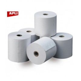Apli - LOT 10 Rouleaux pour tickets de carte bancaire  57x30x12 55g/m2 thermique - 15245P