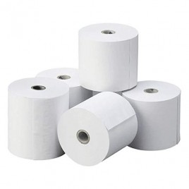 Lot de 8 Rouleaux de papier thermique - Sans BPA - 80x80x12mm