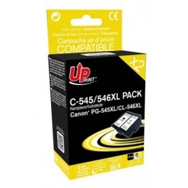 Recharge PG-545XL Noir + CL-546XL Couleur Uprint C-545/546XL, Pack cartouches rechargées CANON - 1x 18ml + 1x 15ml