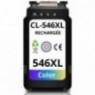 Recharge Canon CL-546XL Couleurs, Cartouche compatible CANON - 14,5ml