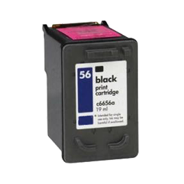Recharge HP 56 Noir C6656AE, Cartouche compatible HP - 22ml