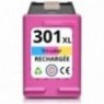 Recharge HP 301 XL Couleurs CH564EE, Cartouche compatible HP - 21ml - 430 pages