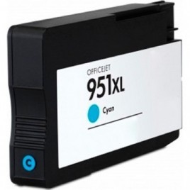 Recharge HP 951 XL Cyan CN046AE, Cartouche compatible HP - 1 500 pages