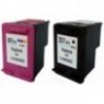 Recharge PACK HP 301 XL Noire + 301 XL Couleur, Cartouche compatible HP - 1 x 20ml + 1 x 21 ml - 520 + 430 pages